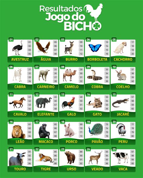 todos os bichos do jogo